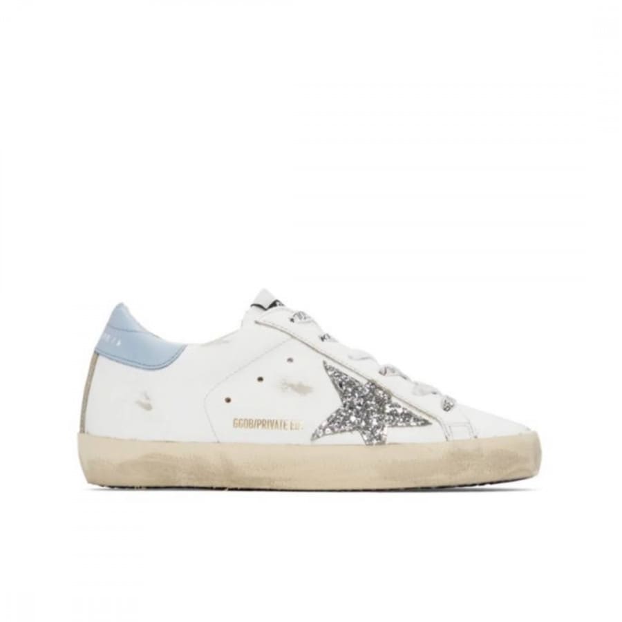 Golden Goose Super Star / Blue heel tab / Голубая пятка - женская обувь Golden Goose