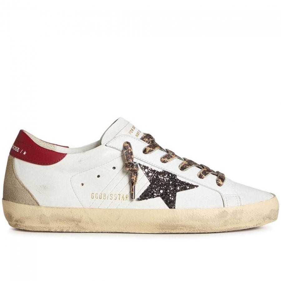 Golden Goose Super Star / Borde heel tab / Бордо пят и чер звез - женская обувь Golden Goose