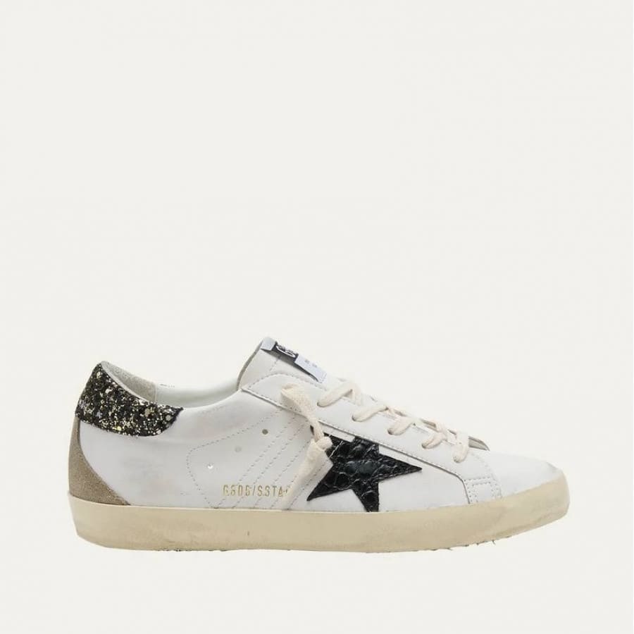 Golden Goose Super Star / Croco-print star / Питон звезда - женская обувь Golden Goose