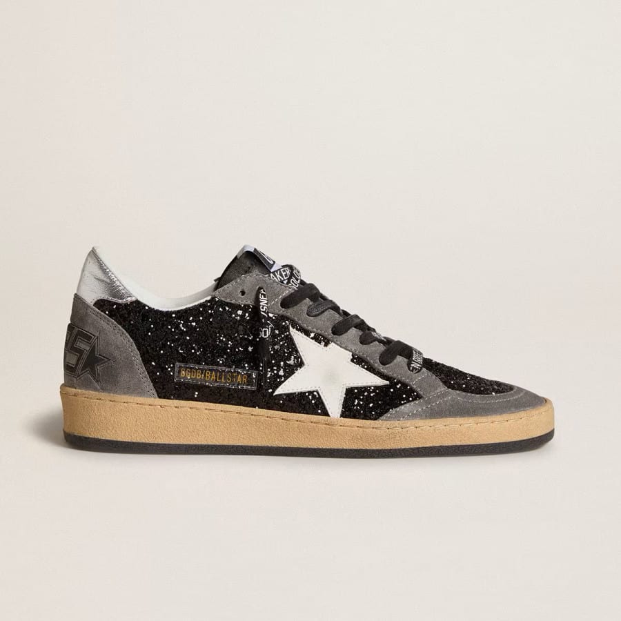 Golden Goose Super Star / Glitter Grey / Глиттер серый - женская обувь Golden Goose
