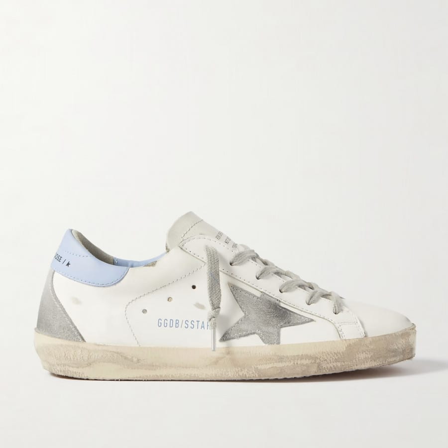 Golden Goose Super Star / Sky Blue hell tab / Голубая пятка - женская обувь Golden Goose