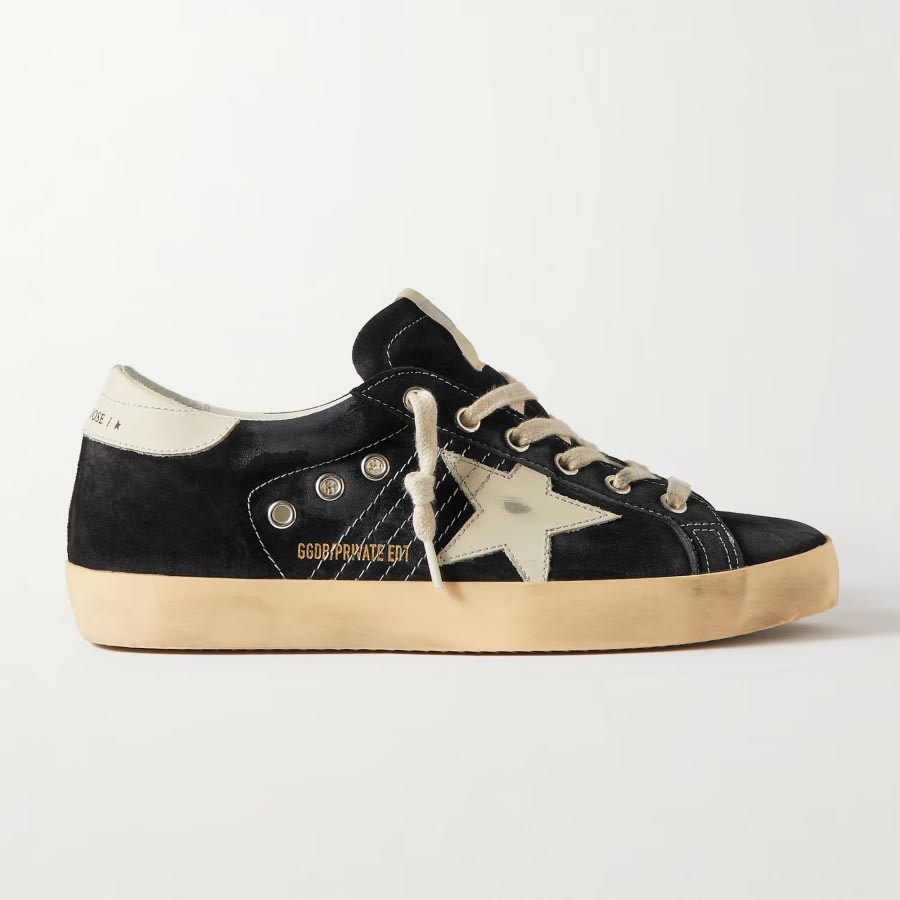 Golden Goose Super Star / Suede Black / Замша черная - женская обувь Golden Goose