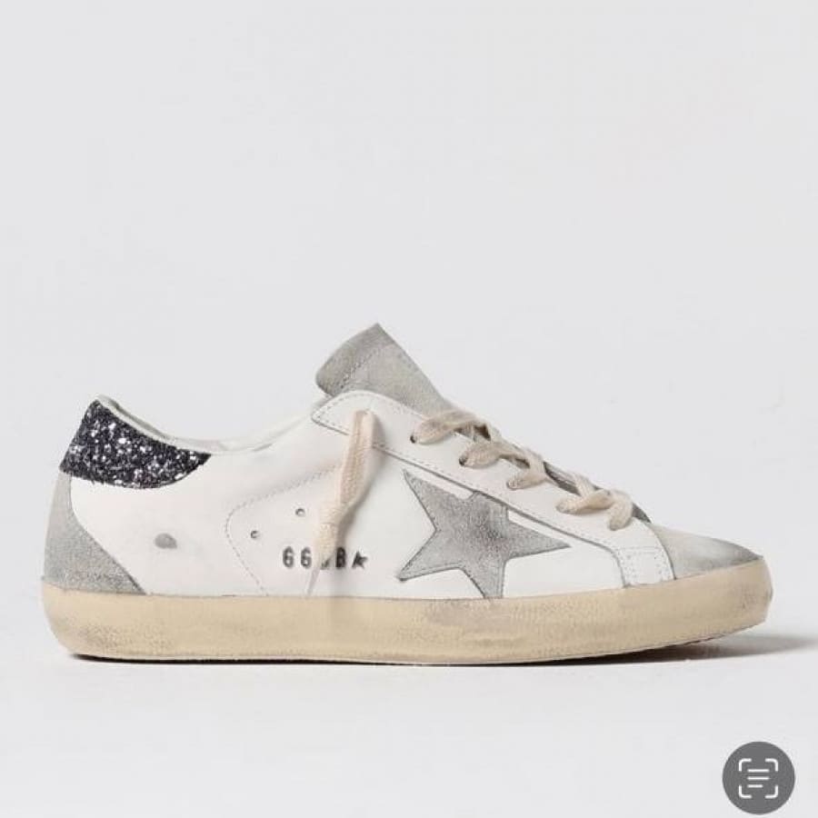 Golden Goose Super Star / Suede Star Glitter Heel Tab / Каскад - женская обувь Golden Goose