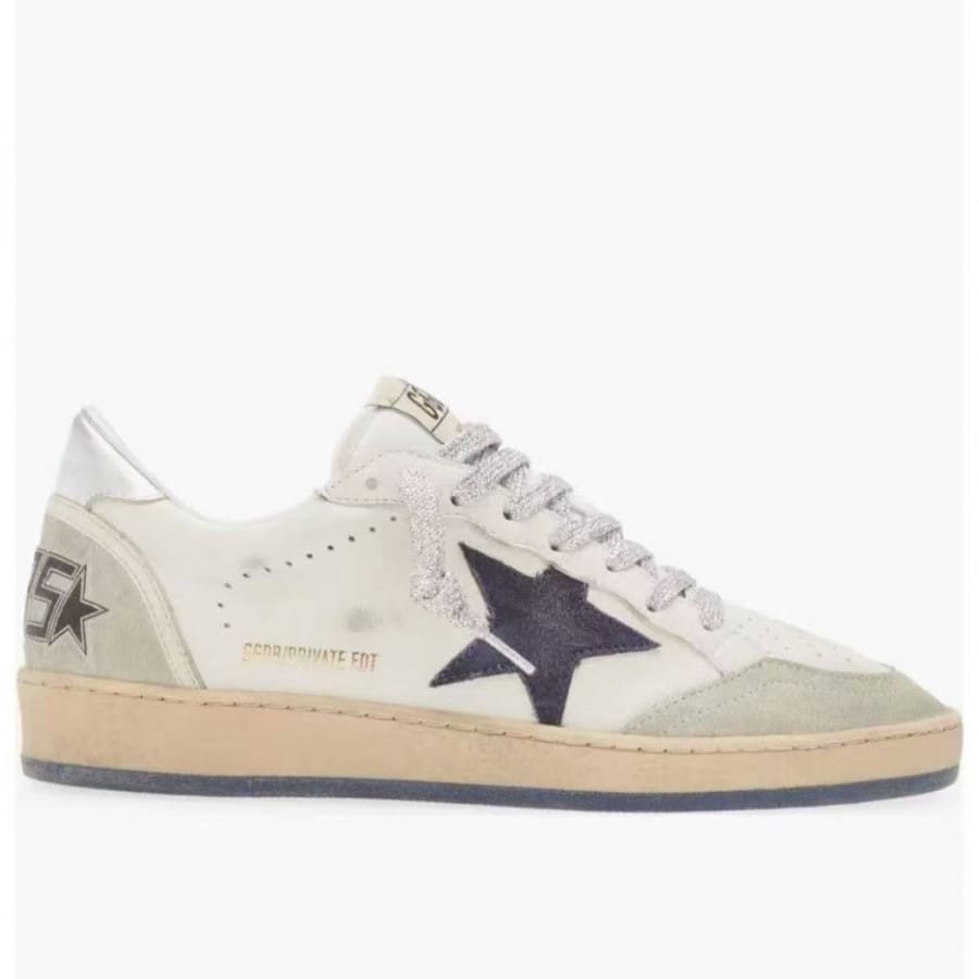 Golden Goose Ball Star / Blue suede star / Синяя замшевая зв - женская обувь Golden Goose