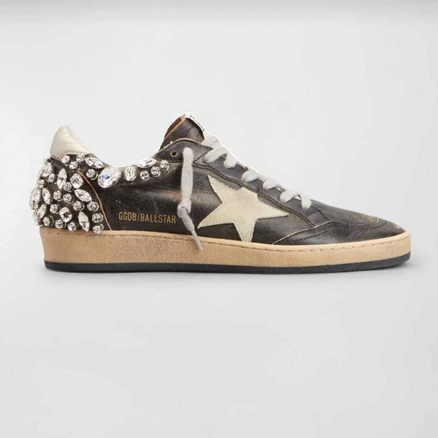 Golden Goose Ball Star / Crystals decoration / Алмаз - женская обувь Golden Goose