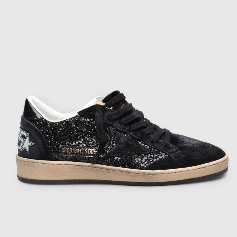 Golden Goose Ball Star / Glitter Black / Глиттер черный - женская обувь Golden Goose