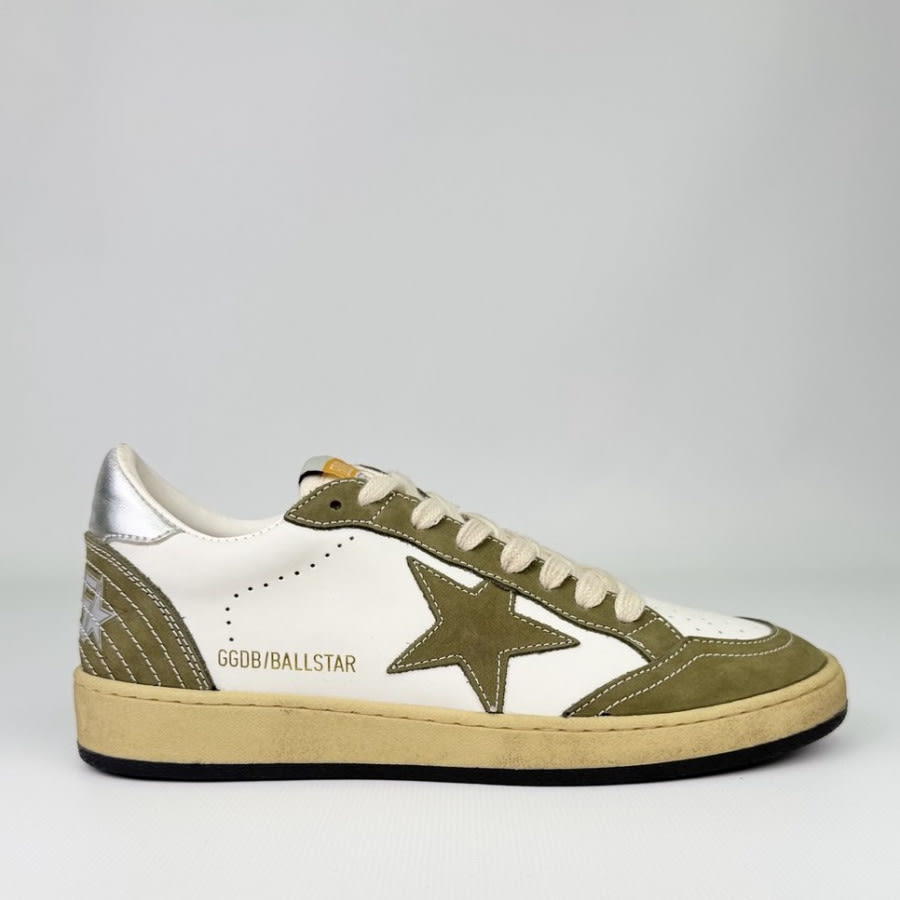 Golden Goose Ball Star / Khaki star / Хаки - женская обувь Golden Goose