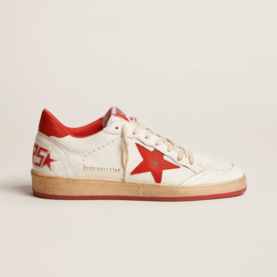 Golden Goose Ball Star / Red star / Красные - женская обувь Golden Goose
