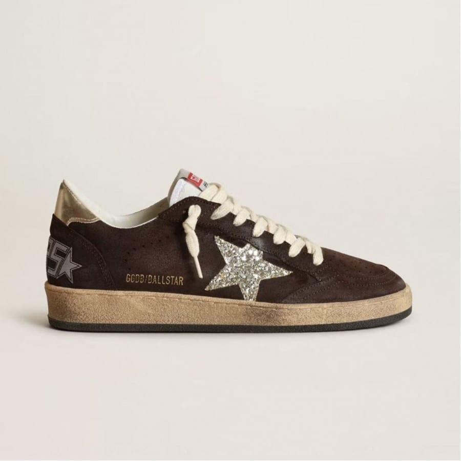 Golden Goose Ball Star / Suede brown / Замша шоко - женская обувь Golden Goose