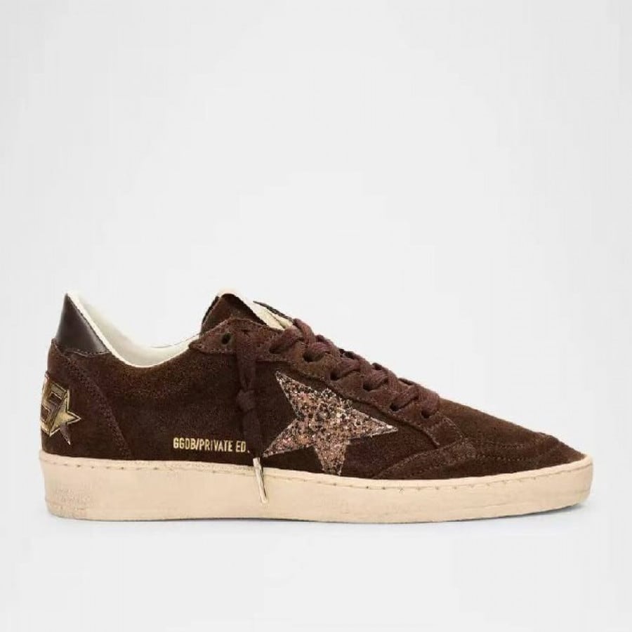 Golden Goose Ball Star / Замша коричневая - женская обувь Golden Goose