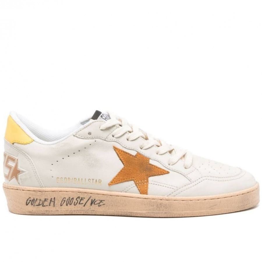 Golden Goose Ball Star / Оранж звезда / желтая пятка - женская обувь Golden Goose