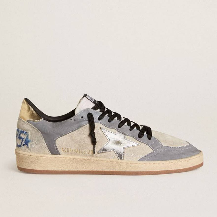 Golden Goose Ball Star / Фиолетовые / серебро звезда - женская обувь Golden Goose