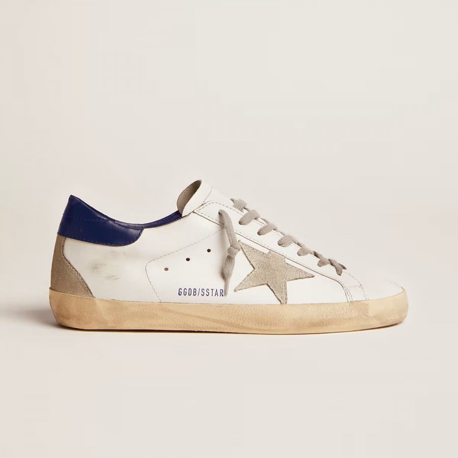 Golden Goose Super Star / Blue hell tab Men / Синяя пятка муж