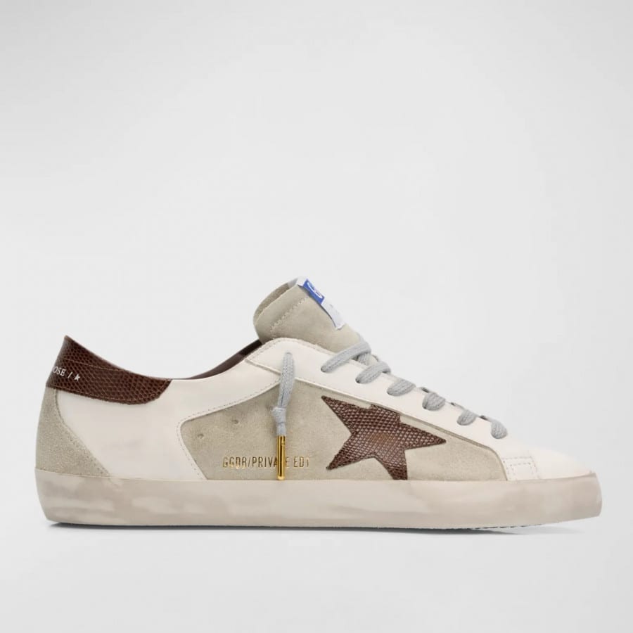 Golden Goose Super Star / Brown star Men / Коричневая зв муж