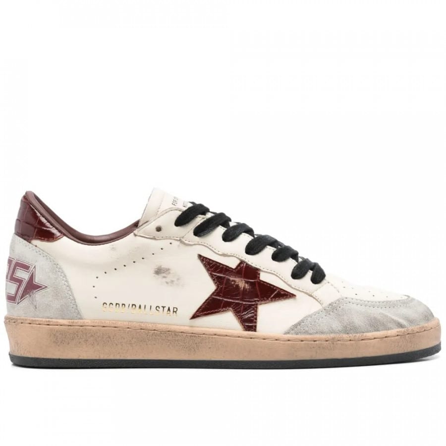 Golden Goose Ball Star / Burgundy Men / Бургунди звезда муж