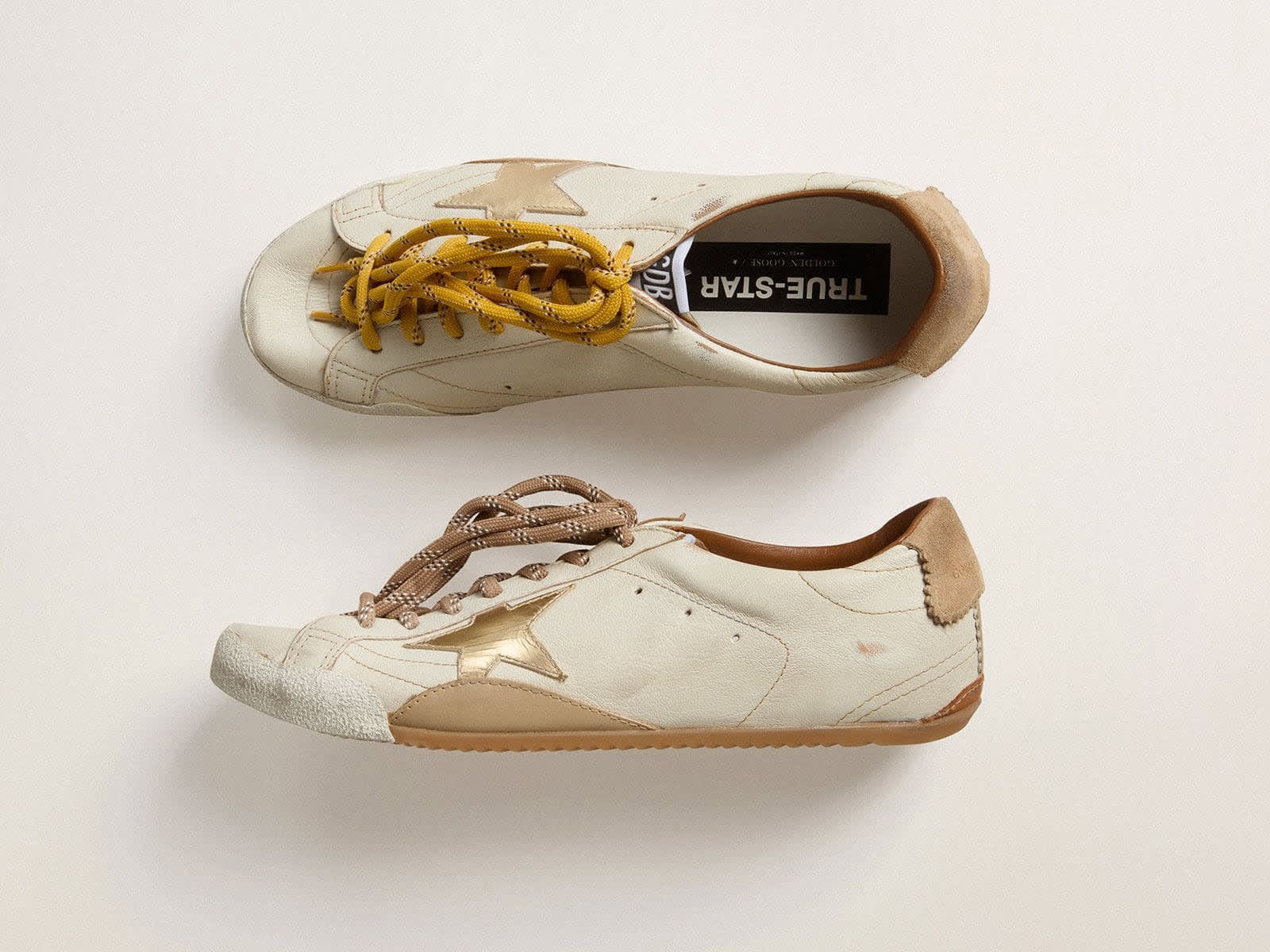 Golden Goose True Star / Бежевые - женская обувь Golden Goose