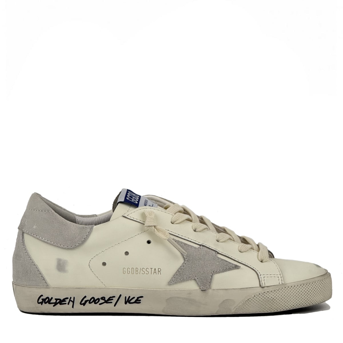Golden Goose Super-Star / Super-Star With White-Grey-Ice - женская обувь Golden Goose