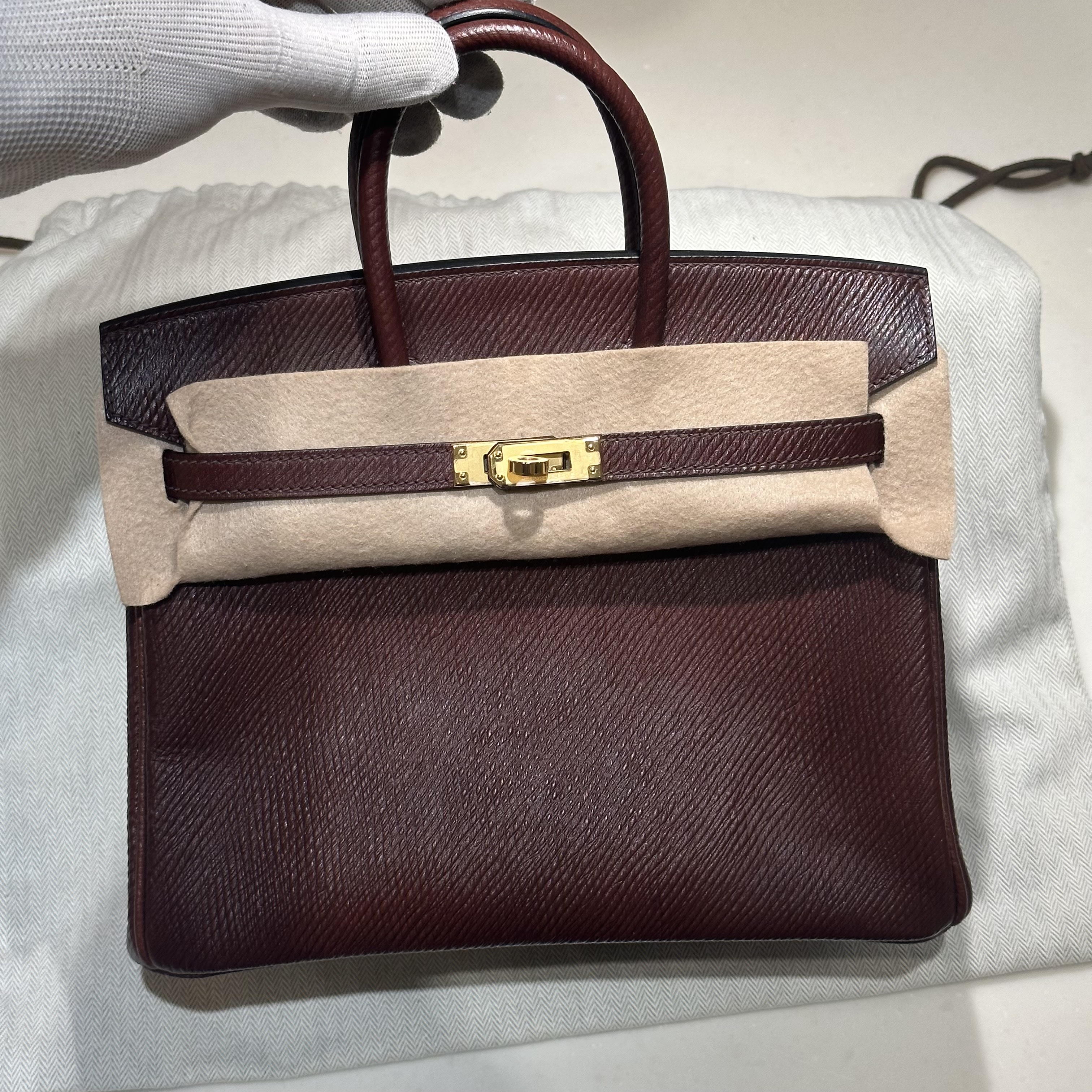Hermes Birkin 25 cm Volynka Leather GHW миниатюра 2