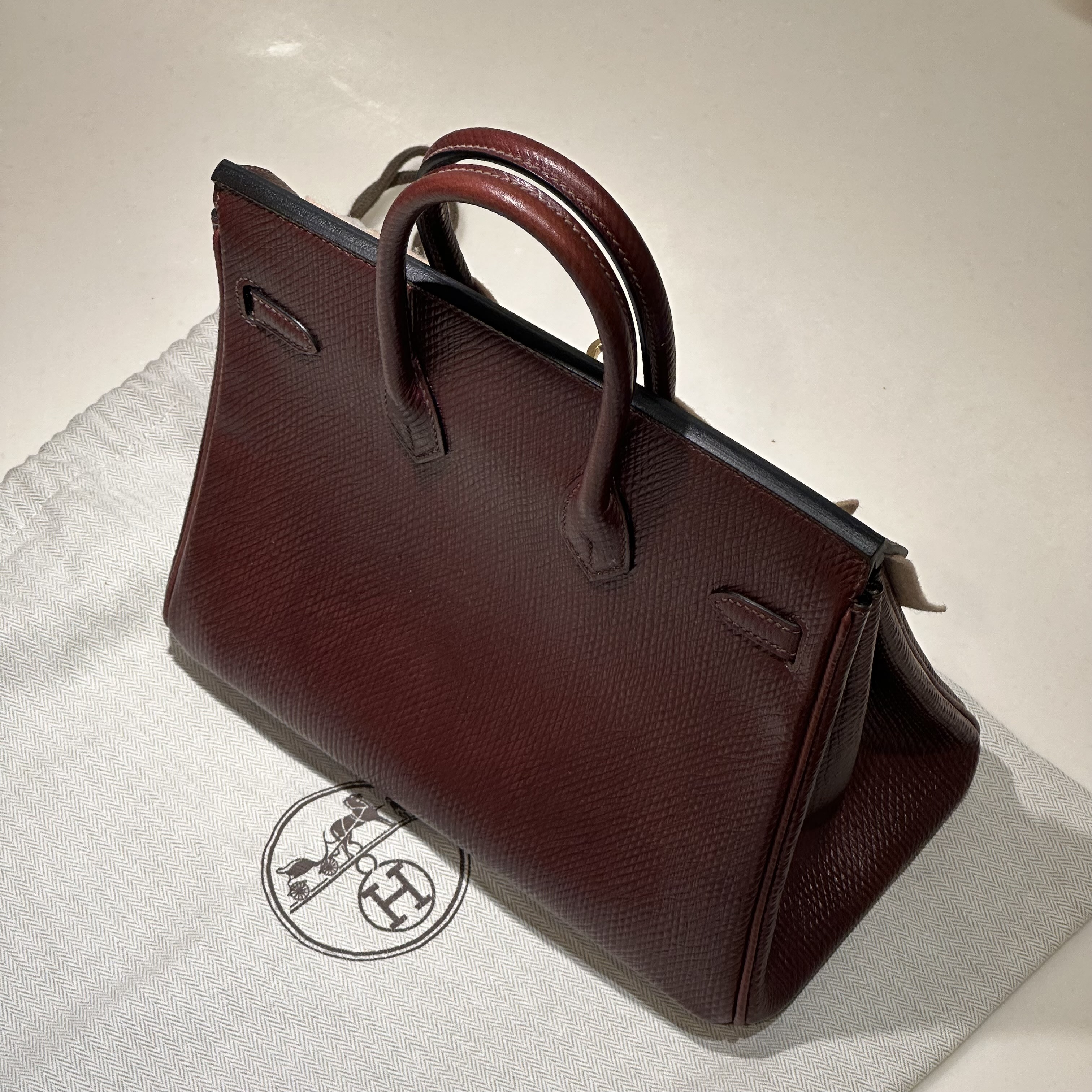 Hermes Birkin 25 cm Volynka Leather GHW миниатюра 4