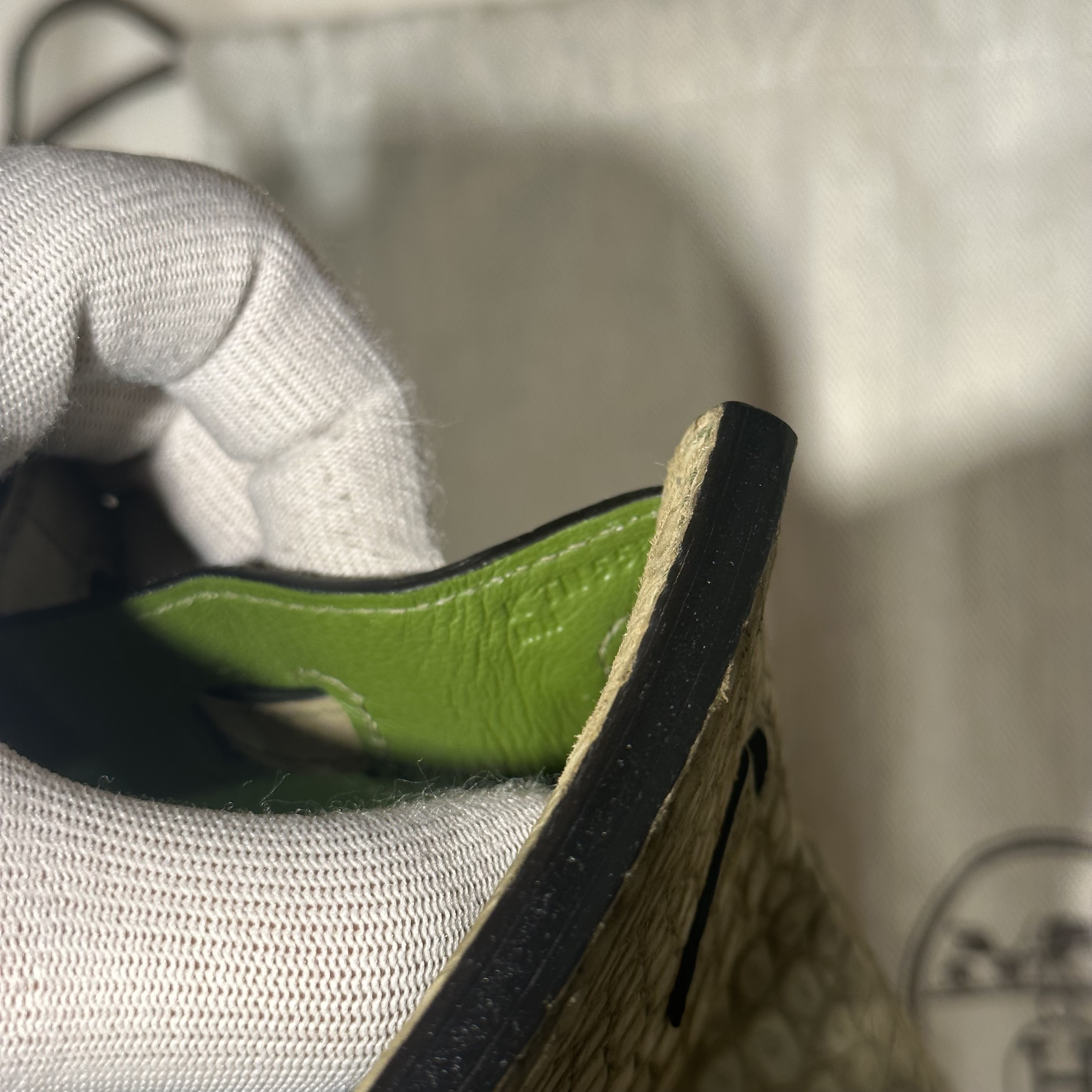 Hermes Birkin 25 cm Porosus Crocodile Leather PHW миниатюра 8