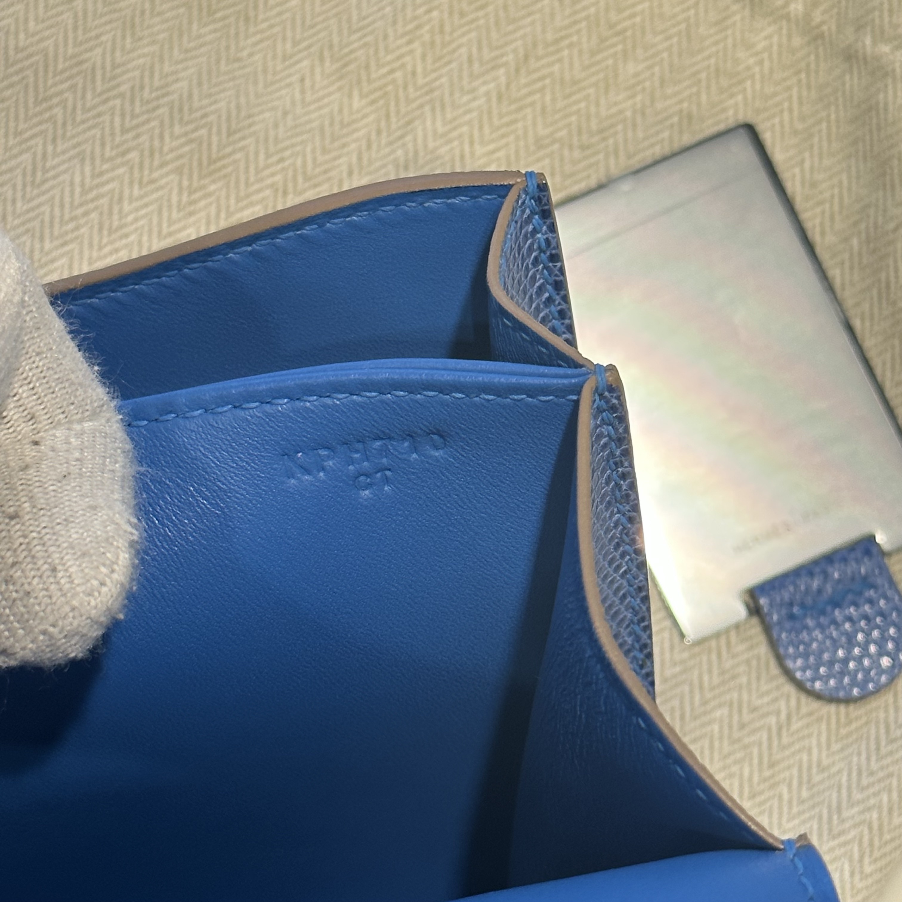 Hermes Constance 18 cm Lizard Leather PHW миниатюра 4