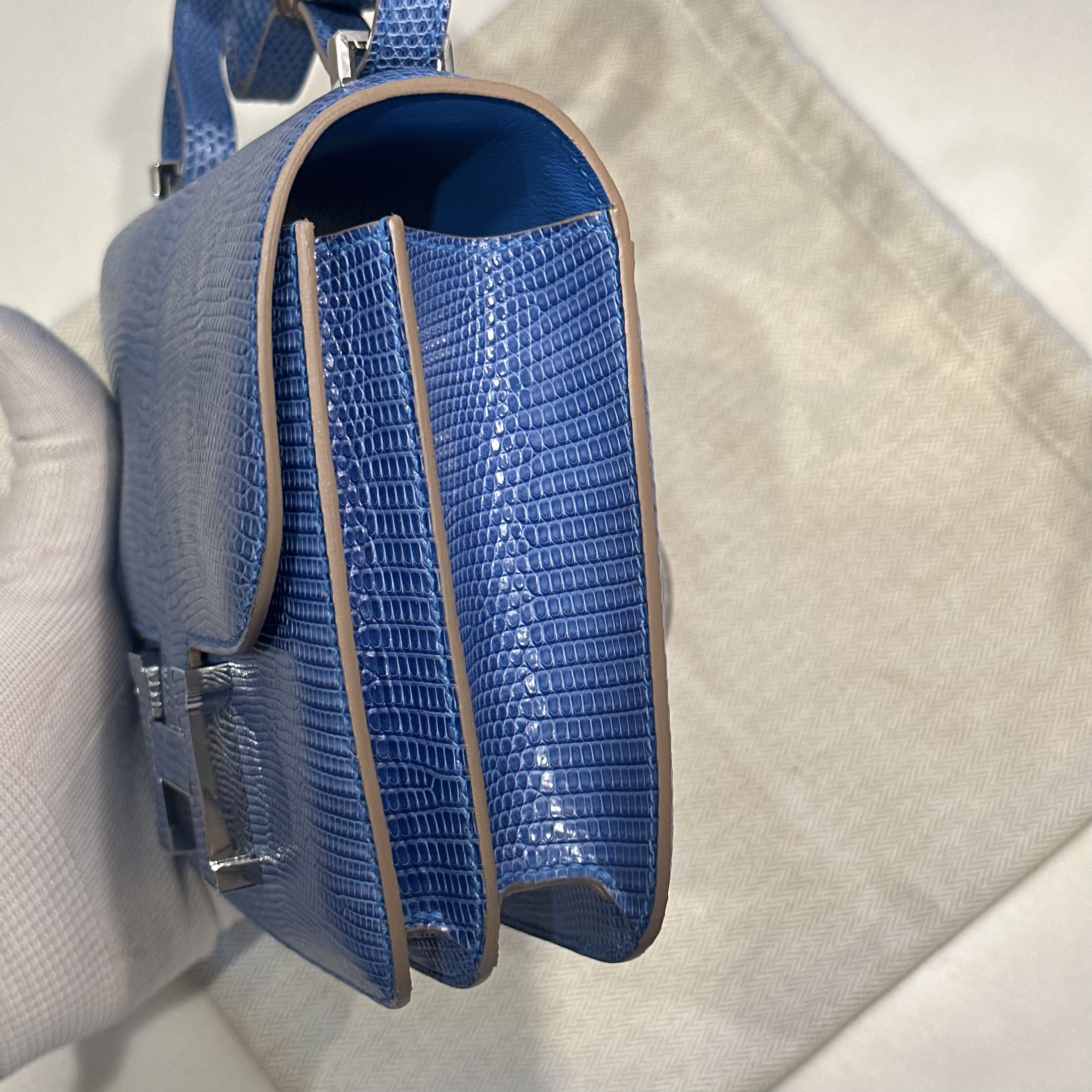 Hermes Constance 18 cm Lizard Leather PHW миниатюра 5