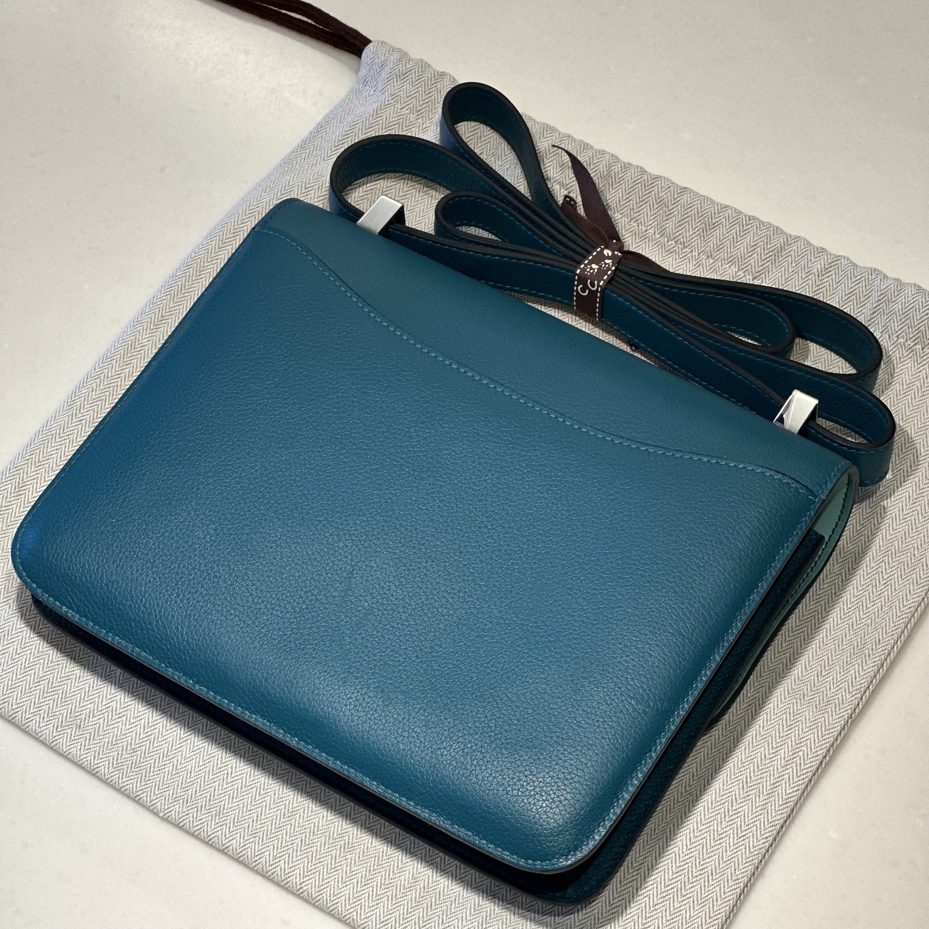 Hermes Constance 24 cm Evercolor Leather PHW миниатюра 8