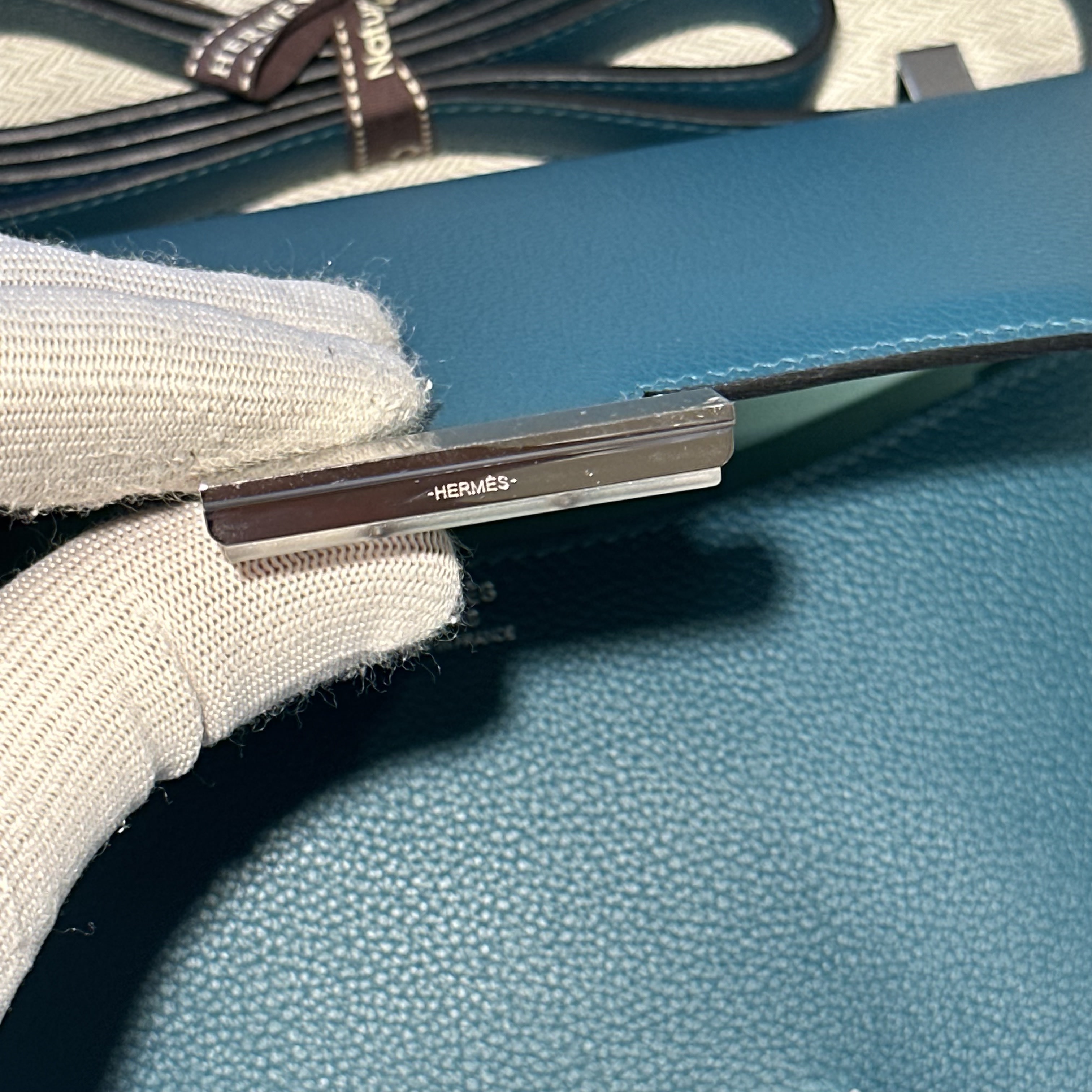 Hermes Constance 24 cm Evercolor Leather PHW миниатюра 6