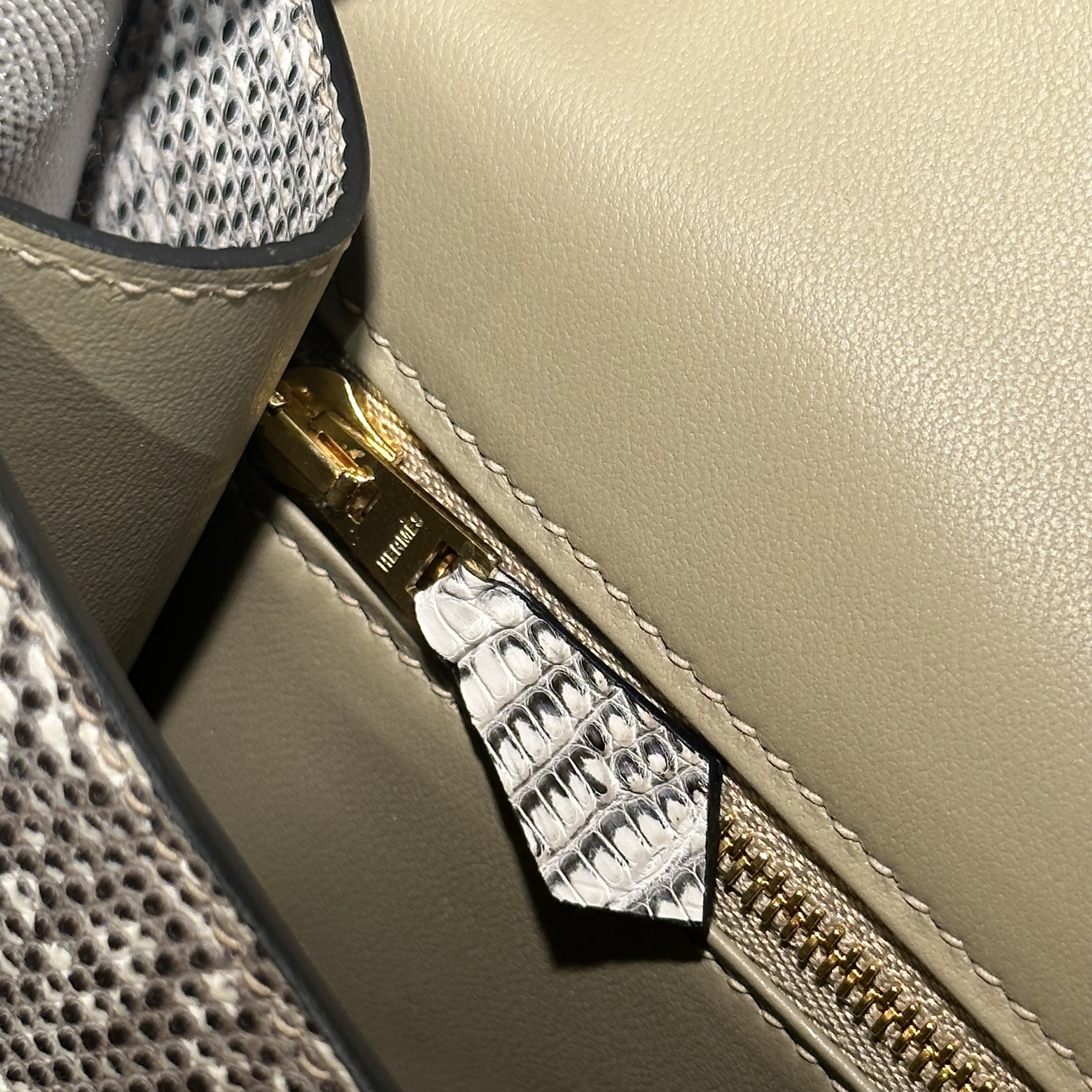 Hermes Constance 24 cm Lizard Ombré Leather GHW миниатюра 8