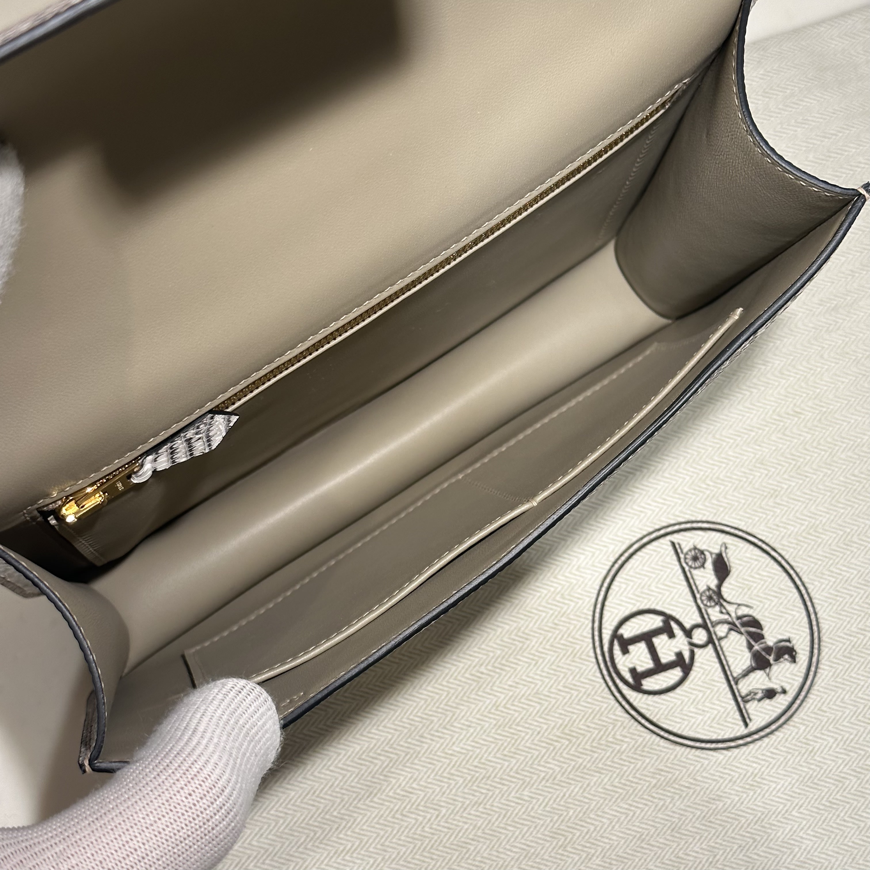 Hermes Constance 24 cm Lizard Ombré Leather GHW миниатюра 7