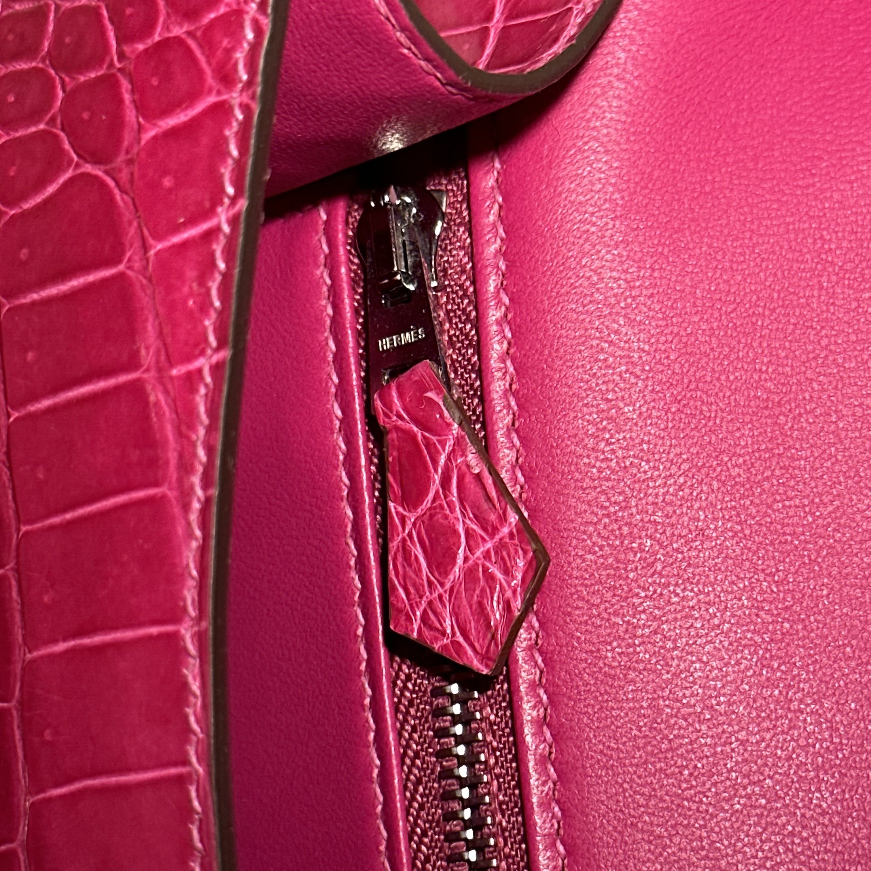 Hermes Constance 24 cm Porosus Crocodile Leather PHW миниатюра 7