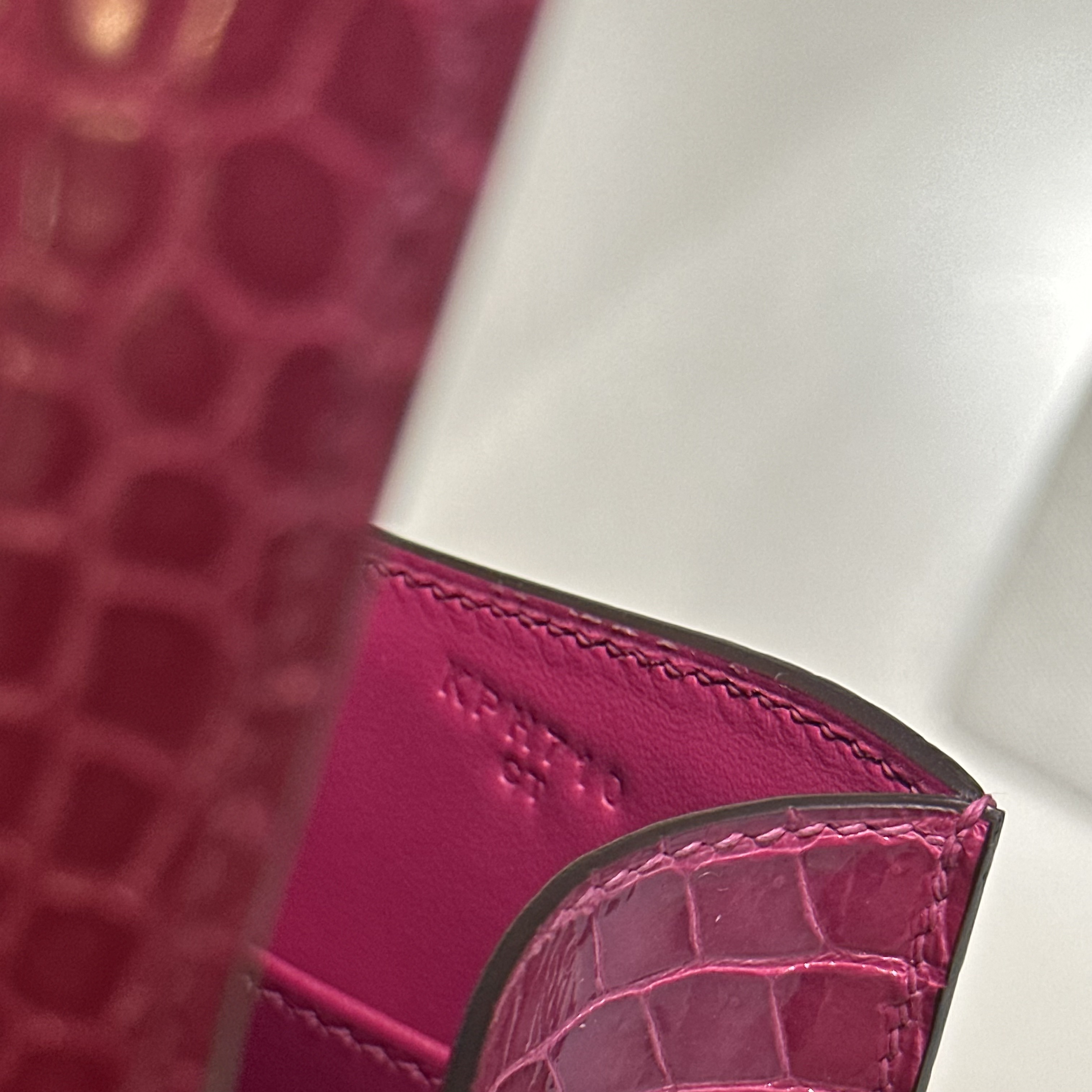 Hermes Constance 24 cm Porosus Crocodile Leather PHW миниатюра 6