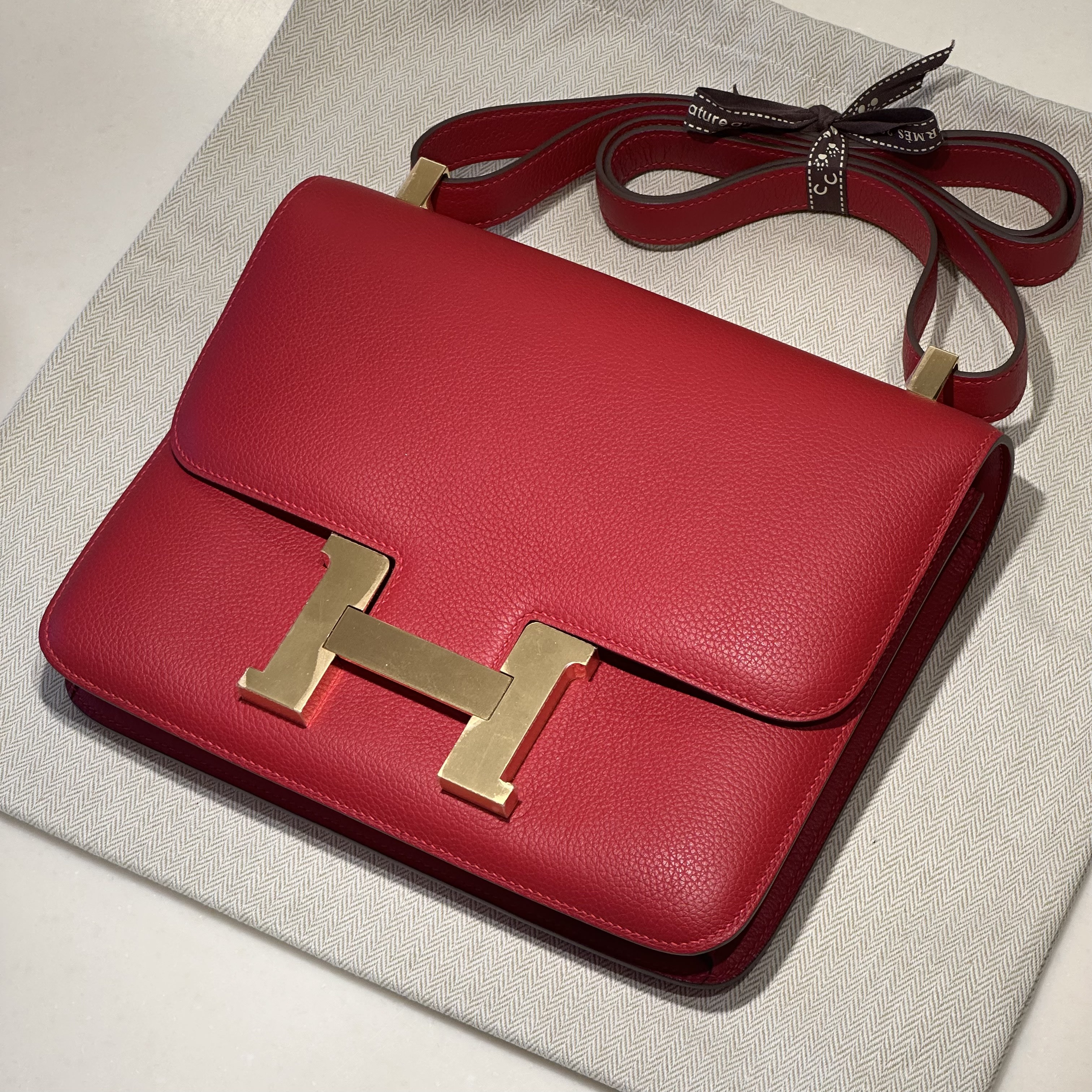 Hermes Constance 24 cm Evercolor Leather GHW