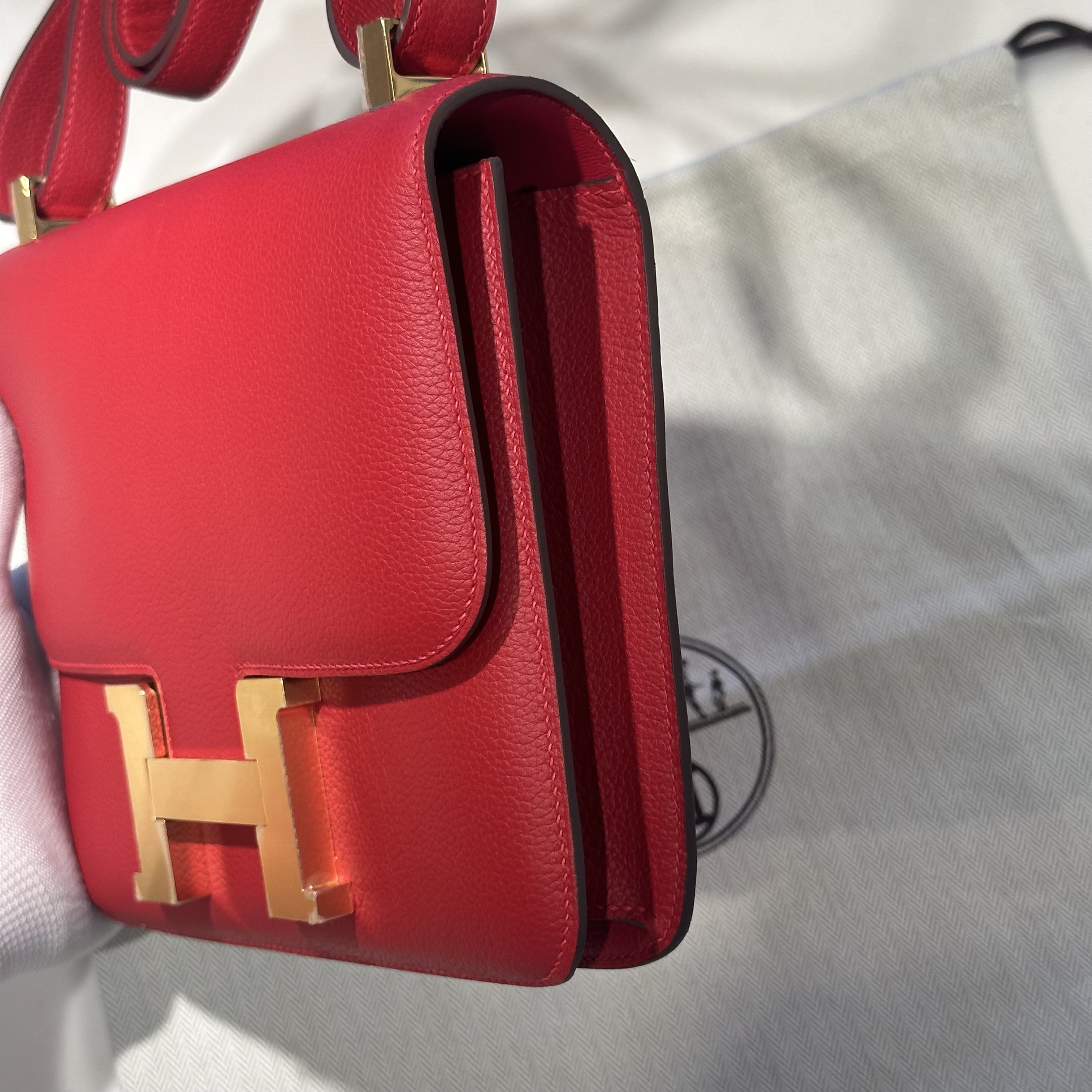 Hermes Constance 24 cm Evercolor Leather GHW миниатюра 2