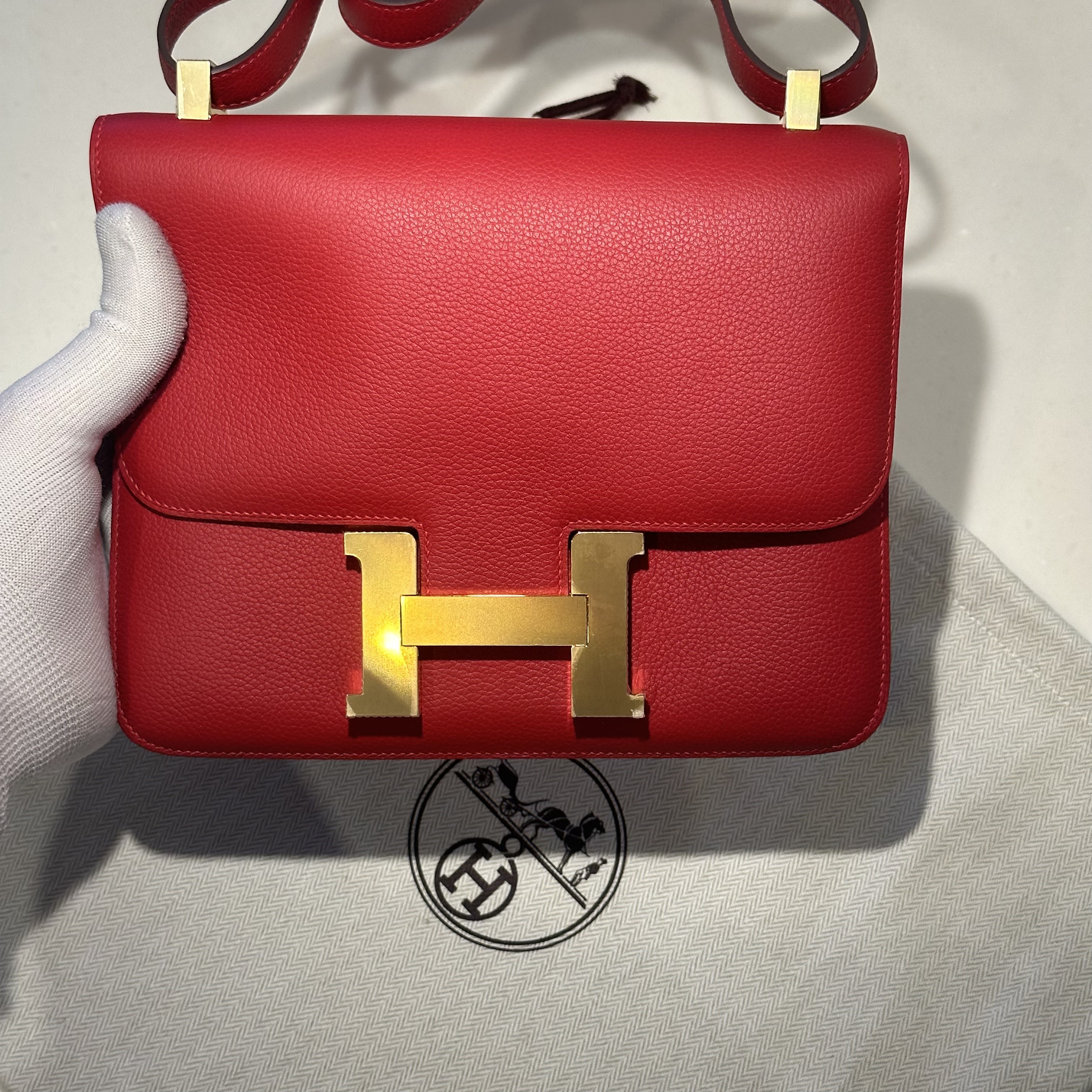 Hermes Constance 24 cm Evercolor Leather GHW миниатюра 7