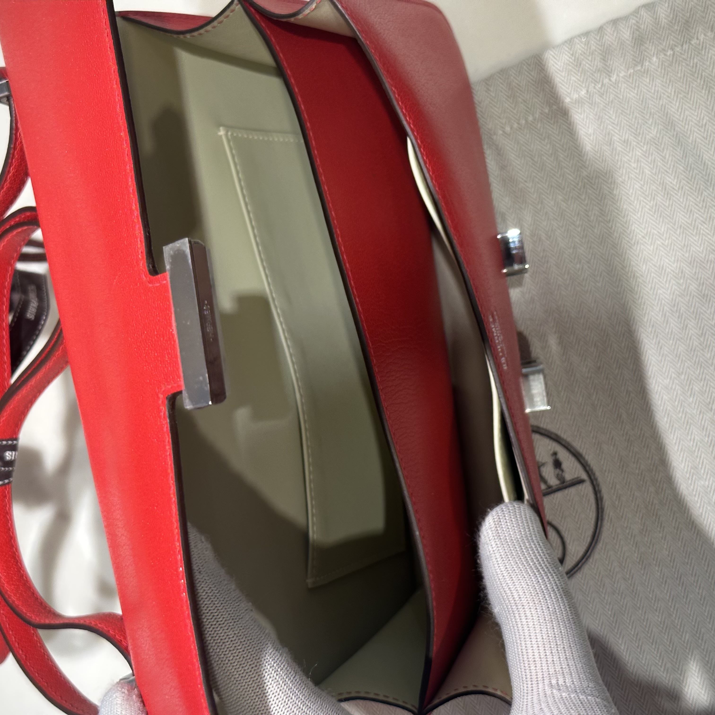 Hermes Constance Elan Chèvre Leather PHW миниатюра 7