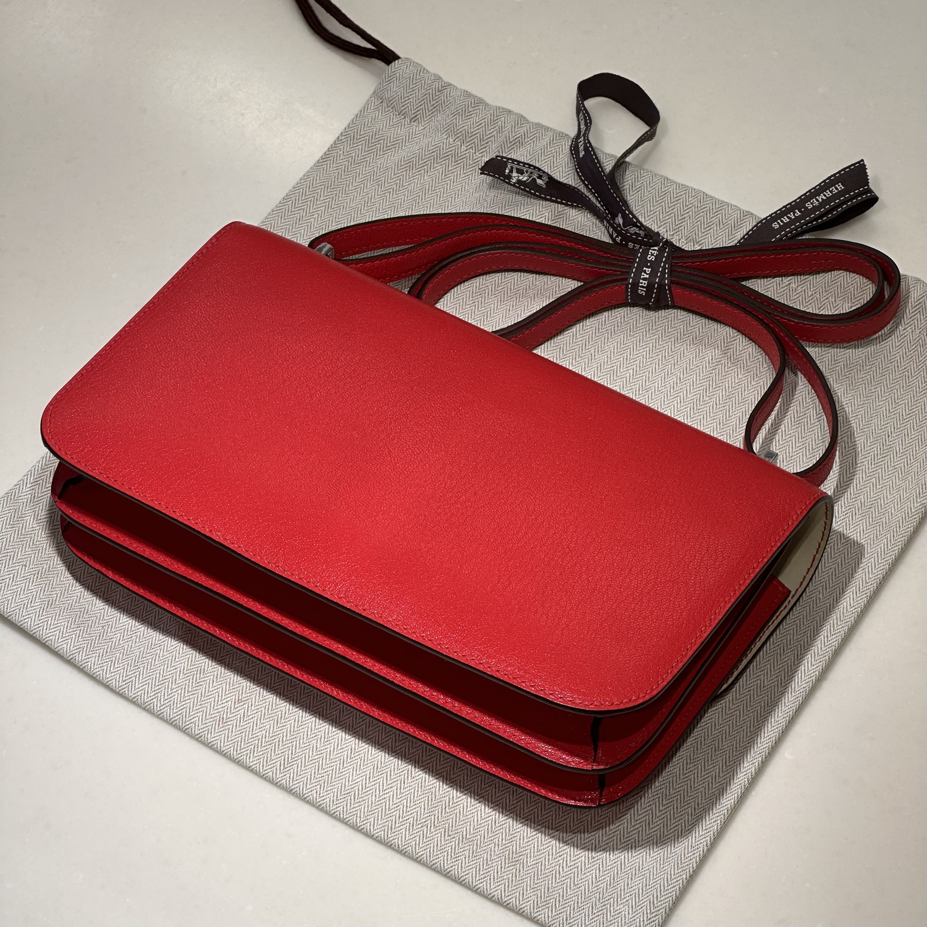 Hermes Constance Elan Chèvre Leather PHW миниатюра 6