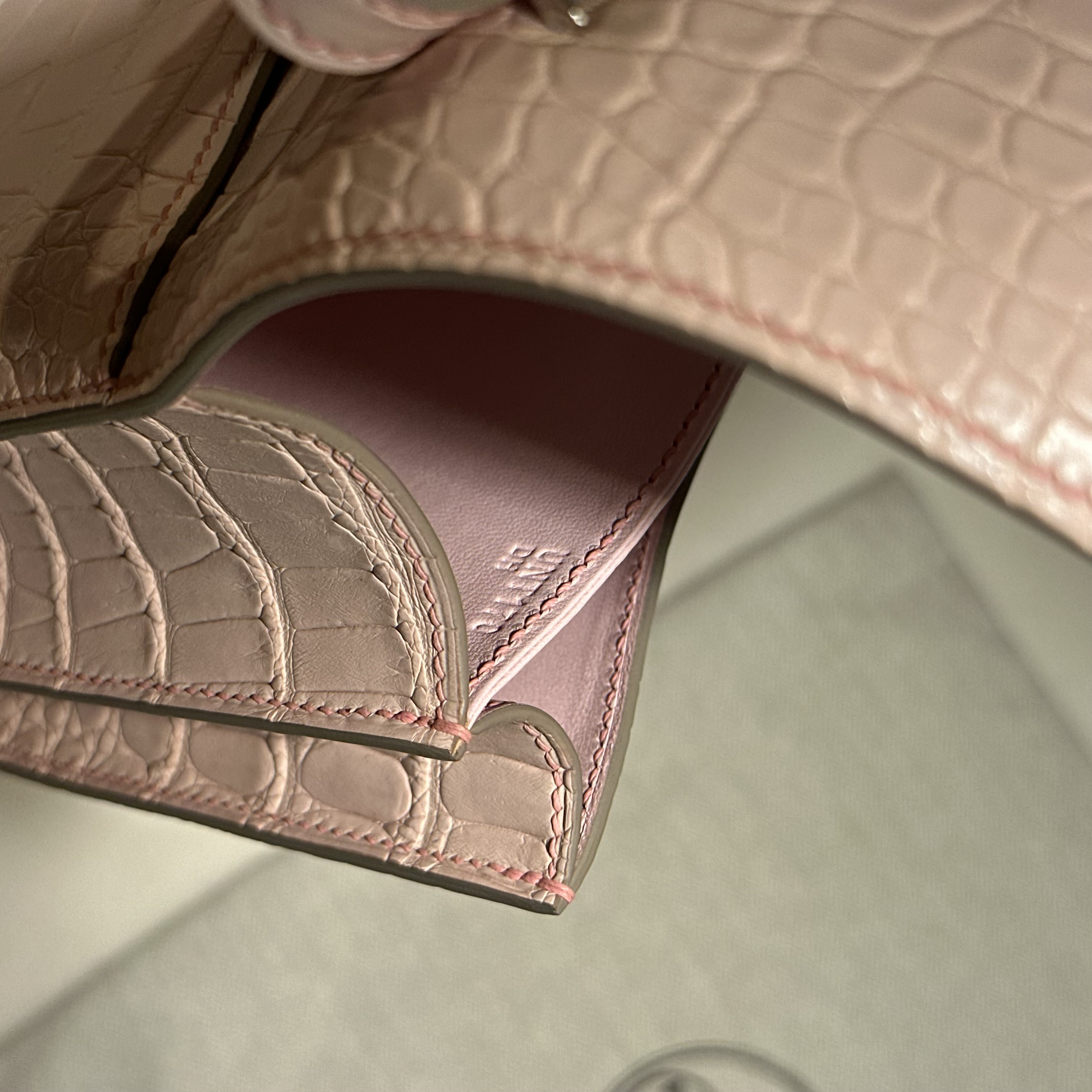 Hermes Constance 18 cm Alligator Leather PHW миниатюра 4