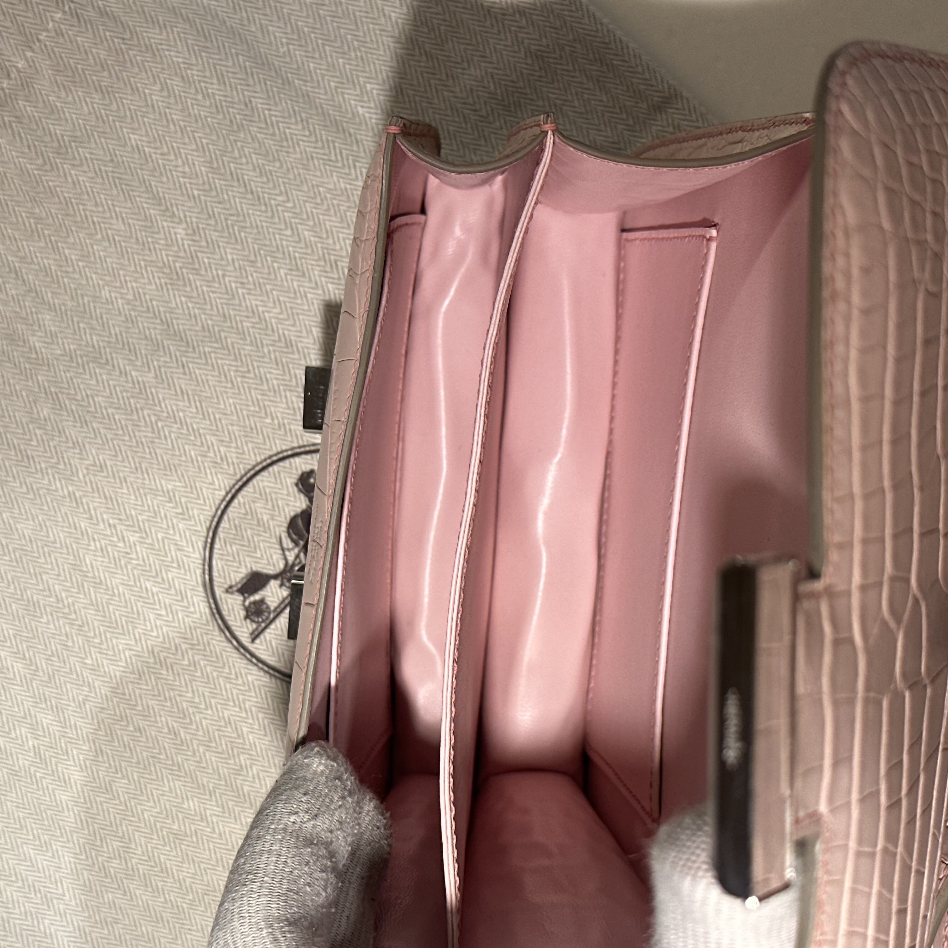 Hermes Constance 18 cm Alligator Leather PHW миниатюра 5