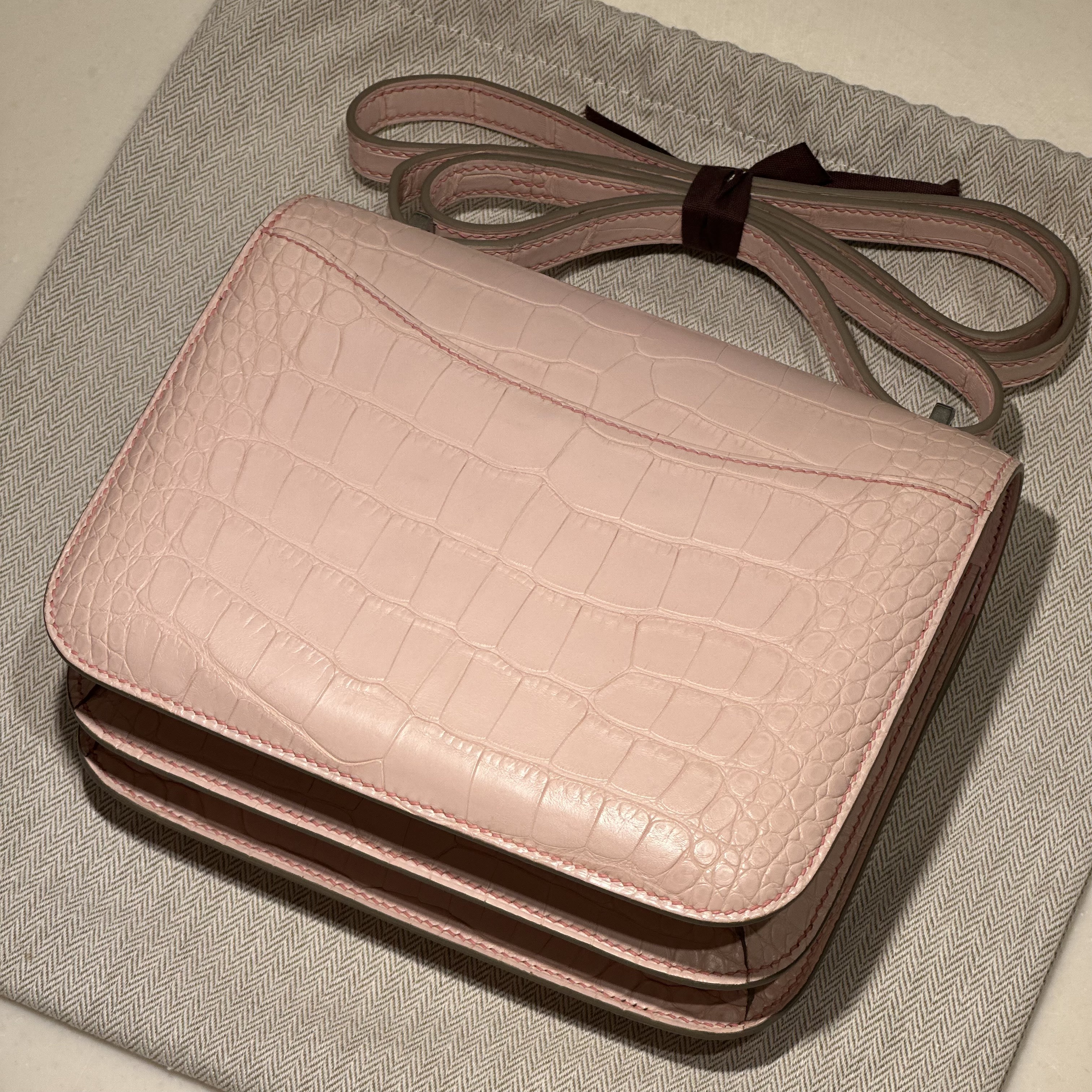 Hermes Constance 18 cm Alligator Leather PHW миниатюра 7