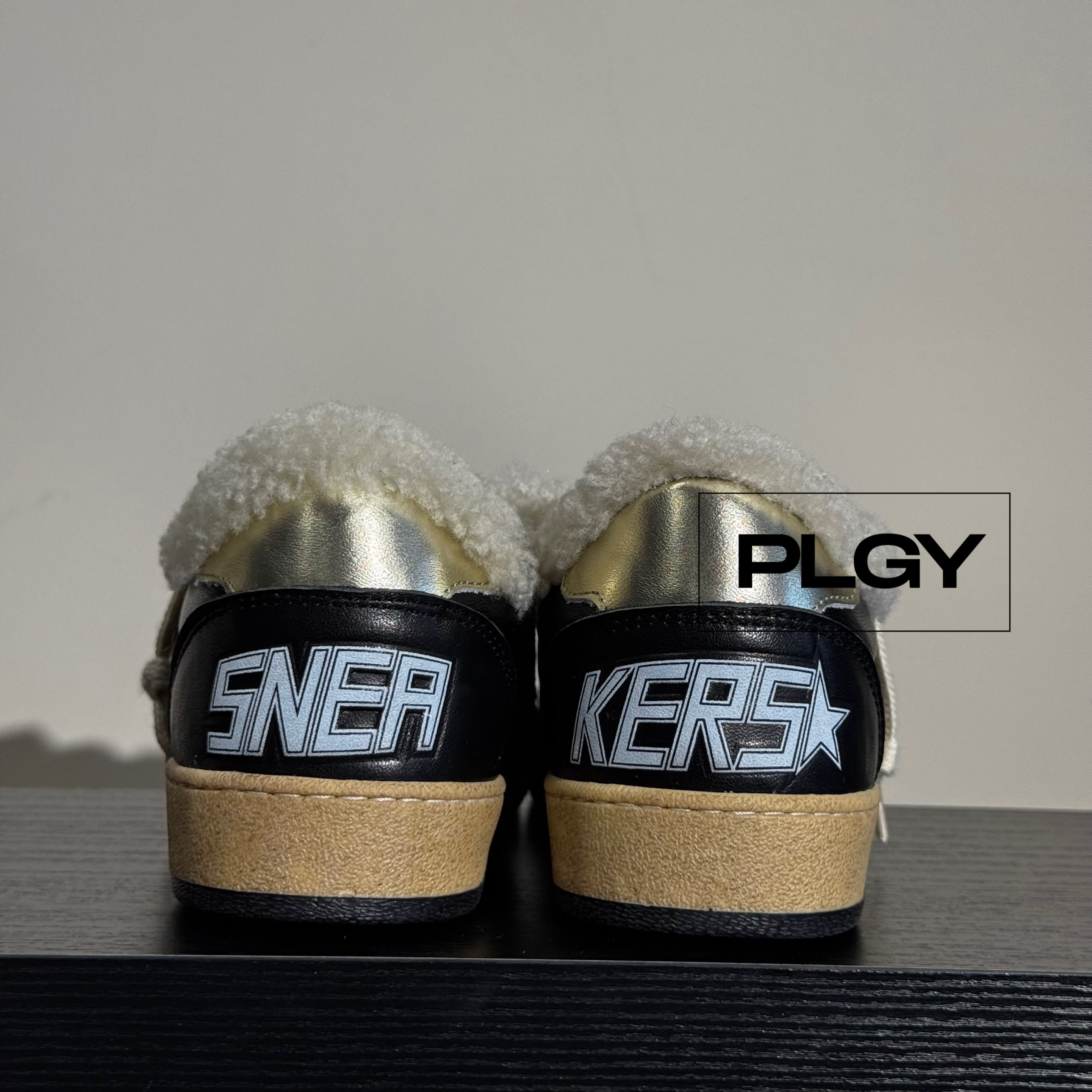 Golden Goose Winter Black Leather with Gold