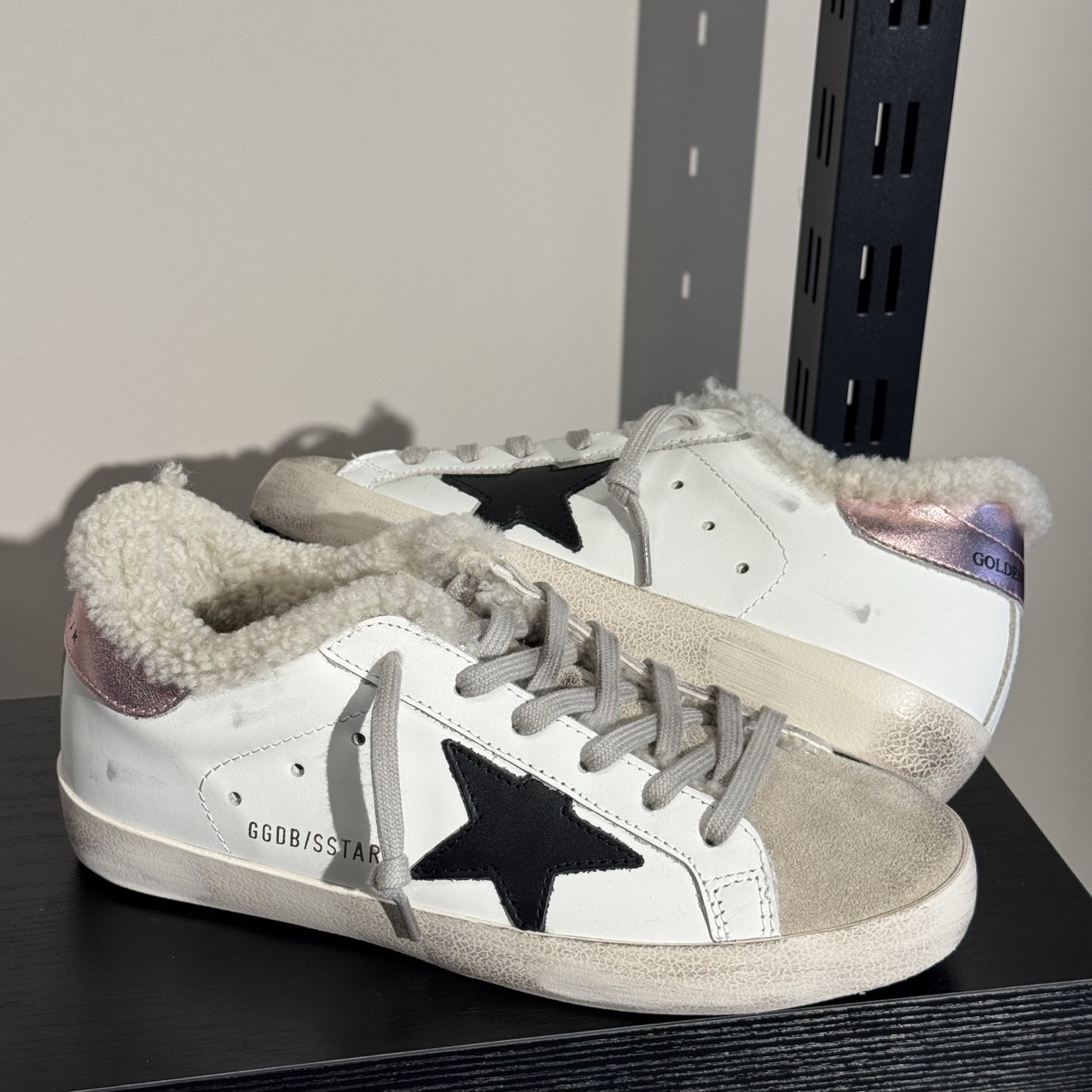 Golden Goose с Мехом Super-Star, черная звезда