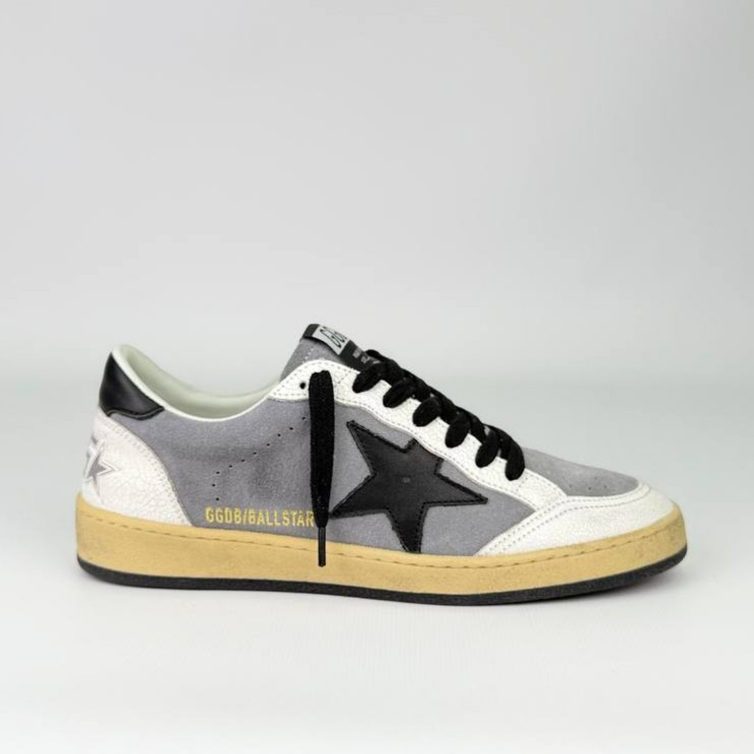 Golden Goose Ball Star / Gray nappa black suede star / Сер чер звез
