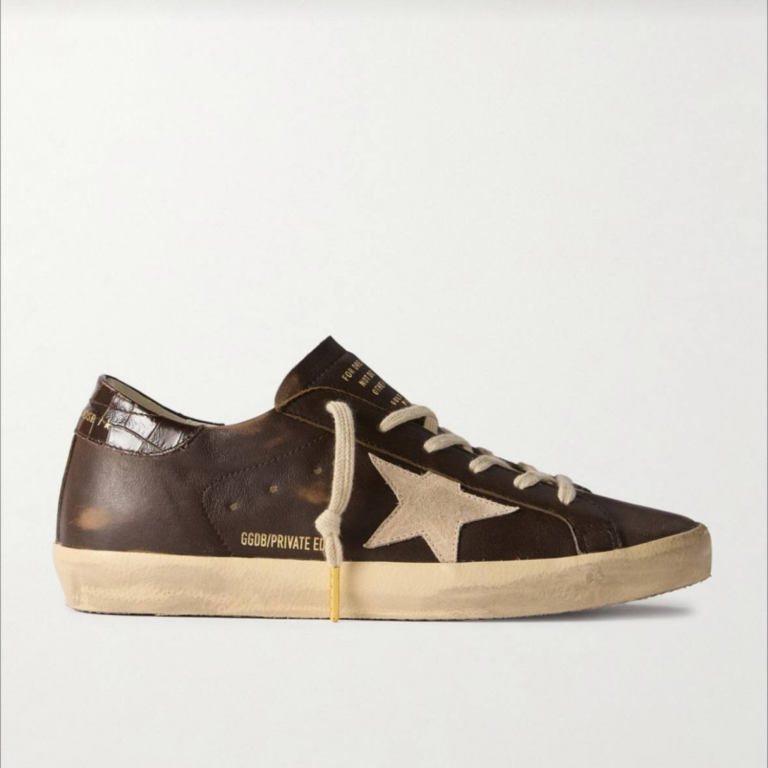 Golden Goose Super Star / Brown star Men / Коричневая звезда муж