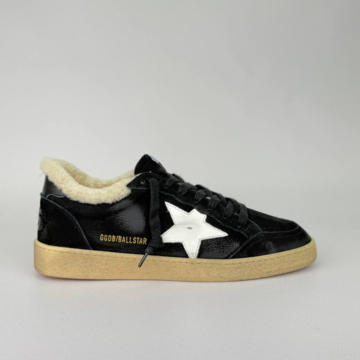 Зимние Golden Goose Super Star / Черные матовые
