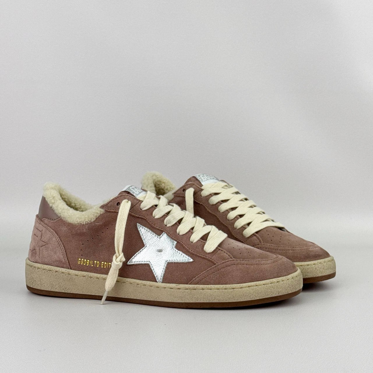 Зимние Golden Goose Ball Star / Розовые женские