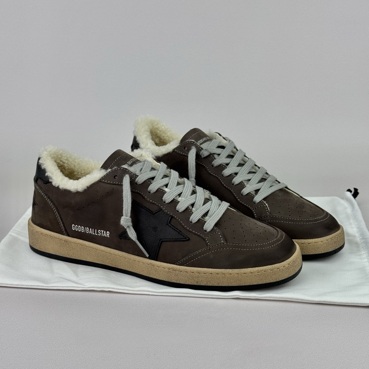 Мужские кеды Golden Goose Ballstar с мехом