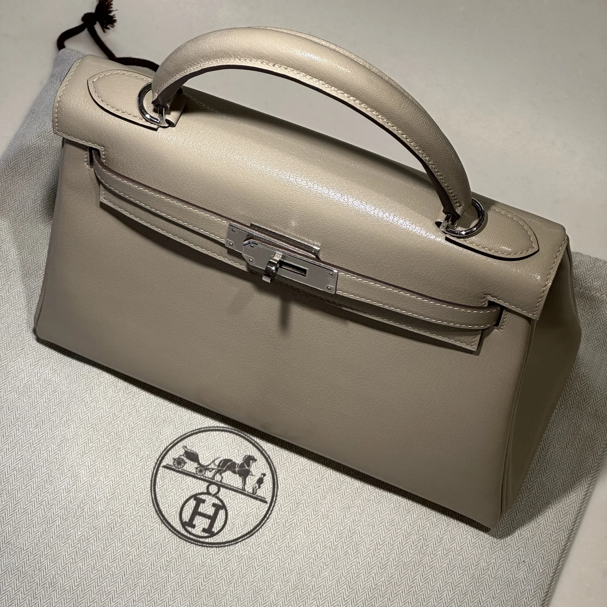 Hermes Kelly 28 Chèvre Leather PHW