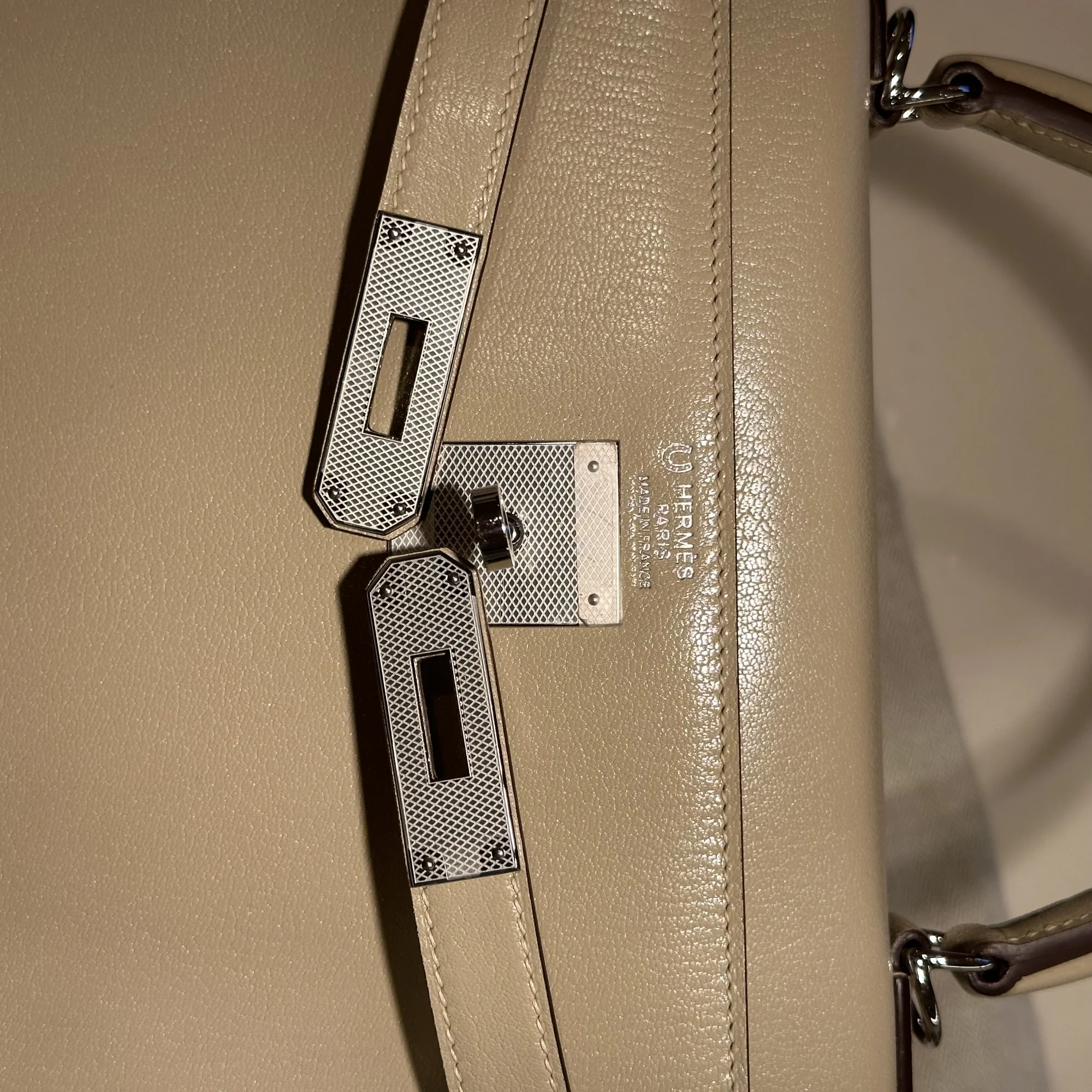 Hermes Kelly 28 Chèvre Leather PHW миниатюра 4