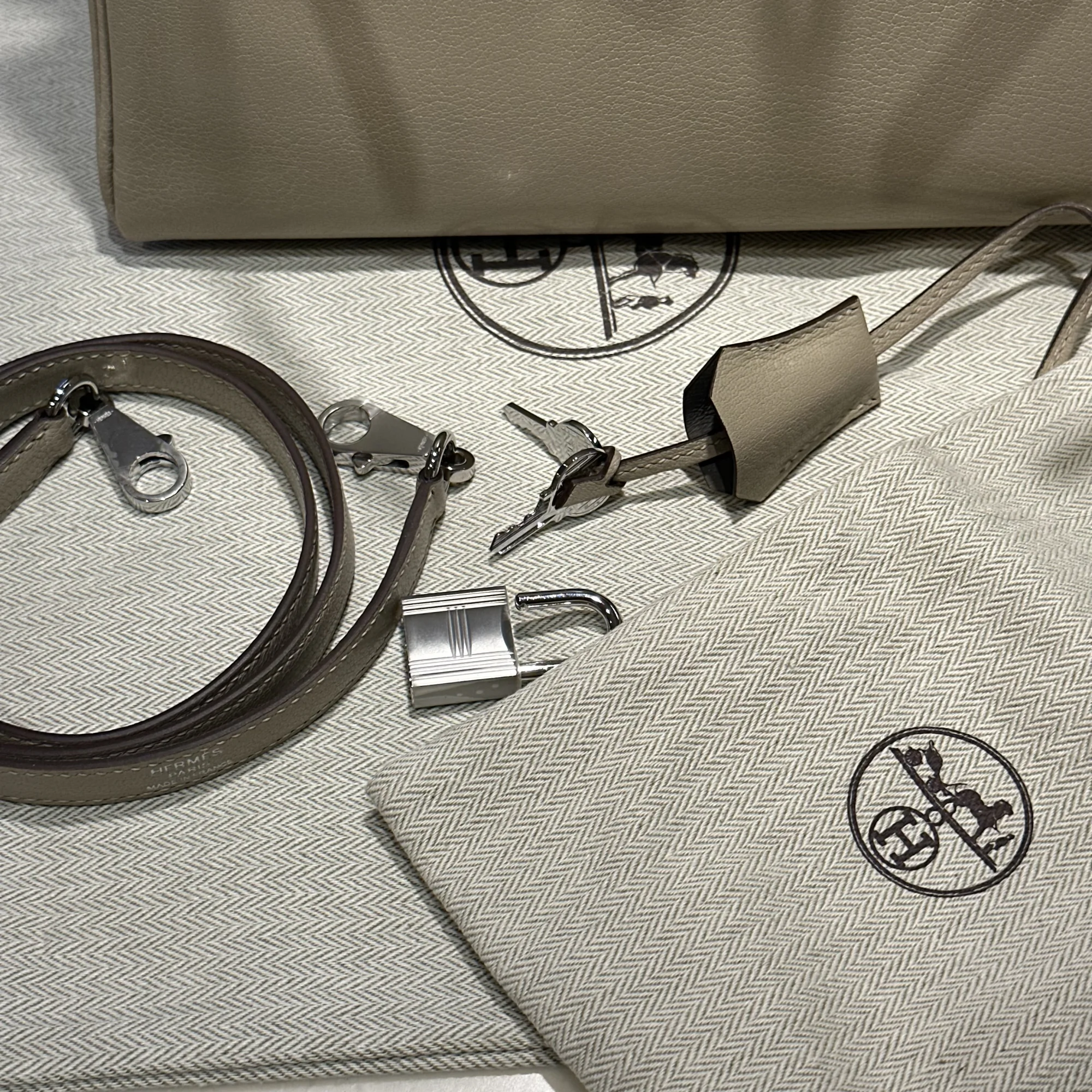 Hermes Kelly 28 Chèvre Leather PHW миниатюра 7